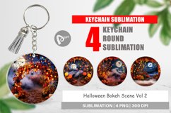 Keychain Halloween Bokeh Scene Product Image 1