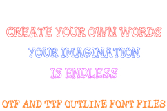 Halloween Bones Lettering Font Skeleton ABC OTF Type Comic Product Image 3