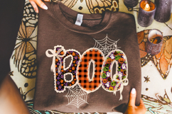 Boo Lace PNG, Ghost PNG, Halloween PNG, Spooky PNG, Pumpkin Product Image 1