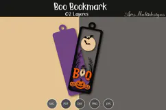 Boo bookmark SVG Product Image 3