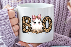 Halloween Boo Cute Ghost PNG, Halloween Sublimation PNG Product Image 5