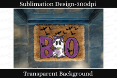 Cute Halloween Boo Ghost Sublimation PNG, Hand Drawn Product Image 3