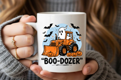 Halloween Boo Dozer PNG Product Image 3