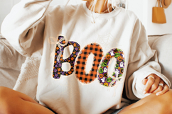 Boo Lace PNG, Ghost PNG, Halloween PNG, Spooky PNG, Pumpkin Product Image 3