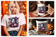 halloween boo ghost png, ghost flower pumpkin clipart, spooky cute sublimation, halloween floral ghost png, pumpkin flower clipart, halloween sublimation design, cute ghost png, autumn ghost clipart, halloween png design, floral halloween ghost