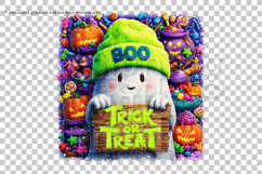 Halloween Ghost Graphic, Halloween PNG, Trick or Treat, g1 Product Image 2