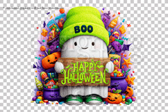 Happy Halloween Ghost Graphic, Halloween PNG, Boo Ghost, g2 Product Image 2