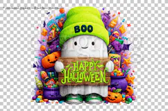 Happy Halloween Ghost Graphic, Halloween PNG, Boo Ghost, g2 Product Image 2