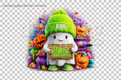 Happy Halloween Ghost Graphic, Halloween PNG, Boo Ghost, g3 Product Image 2