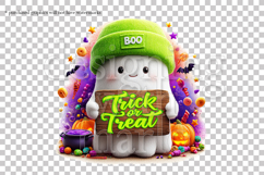 Halloween Ghost Graphic, Halloween PNG, Trick or Treat, g4 Product Image 2
