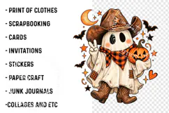 Trending Halloween Boo PNG, Preppy Halloween Boo Png Product Image 3