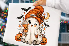 Trending Halloween Boo PNG, Preppy Halloween Boo Png Product Image 4