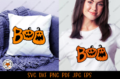 Boo SVG, Pumpkin SVG, Halloween Boo Cut File SVG Product Image 2