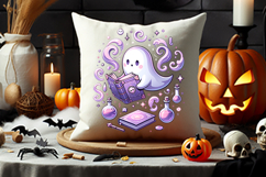 halloween book ghost png, reading ghost clipart, book lover halloween sublimation, spooky cute ghost with book, cozy halloween ghost png, halloween sublimation clipart, bookish ghost design, autumn ghost reading png, kawaii ghost with book, halloween book