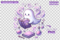 halloween book ghost png, reading ghost clipart, book lover halloween sublimation, spooky cute ghost with book, cozy halloween ghost png, halloween sublimation clipart, bookish ghost design, autumn ghost reading png, kawaii ghost with book, halloween book