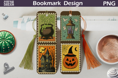 Halloween Postage Stamp Bookmarks | Spooky Bookmark Product Image 1