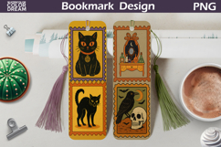 Halloween Postage Stamp Bookmarks | Spooky Bookmark Product Image 1