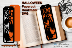 HALLOWEEN Bookmark Papercut Template|Bookmark ghost svg Product Image 1