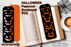 HALLOWEEN Bookmark Papercut Template|Bookmark pumpkin Jack Product Image 1