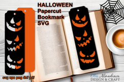 HALLOWEEN Bookmark Papercut Template|Bookmark Pumpkin Svg Product Image 1