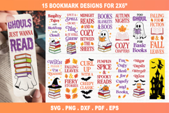Halloween Bookmark SVG Bundle, Fall Bookmark, bookish png Product Image 1