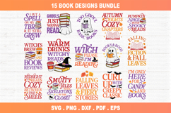 Halloween Book SVG Bundle, Fall bookish png, Autumn Designs Product Image 1