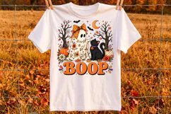 Halloween Boop Ghost Cat PNG,Spooky Season Png Product Image 2