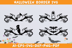Halloween Border SVG, Spooky Decorative Frame SVG, Gothic Product Image 2