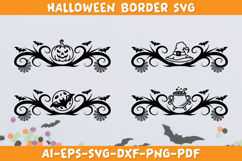 Halloween Border SVG, Spooky Decorative Frame SVG, Gothic Product Image 2