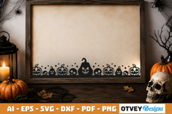 Halloween Border SVG Cut File Product Image 2