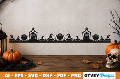 Halloween Border SVG Cut File Product Image 3