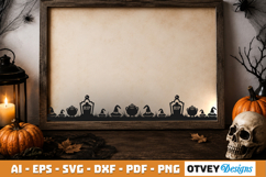 Halloween Border SVG Cut File Product Image 1
