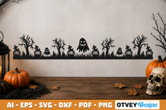 Halloween Border SVG Cut File Product Image 3