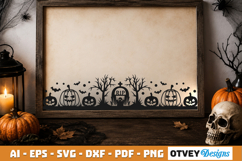 Halloween Border SVG Cut File Product Image 2