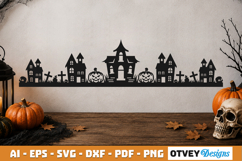 Halloween Border SVG Cut File Product Image 3