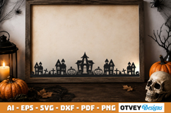 Halloween Border SVG Cut File Product Image 2