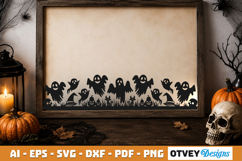 Halloween Border SVG Cut File Product Image 2