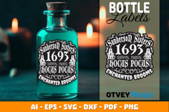 Halloween Bottle Labels | Witch Potion Label Product Image 2