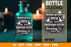 Halloween Bottle Labels | Witch Potion Label Product Image 2