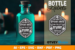 Halloween Bottle Labels | Witch Potion Label Product Image 1