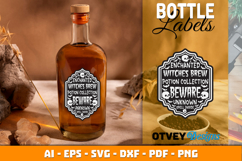 Halloween Bottle Labels | Witch Potion Label Product Image 2