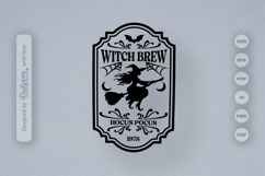 Halloween Bottle Label SVG Product Image 2