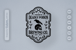 Halloween Bottle Label SVG Product Image 4