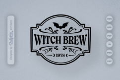 Halloween Bottle Label SVG Product Image 2