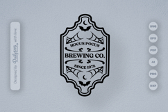 Halloween Bottle Label SVG Product Image 2