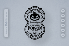 Halloween Bottle Label SVG Product Image 3