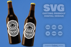 Halloween Bottle Label SVG Product Image 2