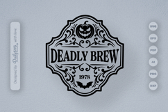 Halloween Bottle Label SVG Product Image 3