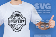Halloween Bottle Label SVG Product Image 5