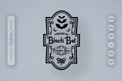 Halloween Bottle Label SVG Product Image 2